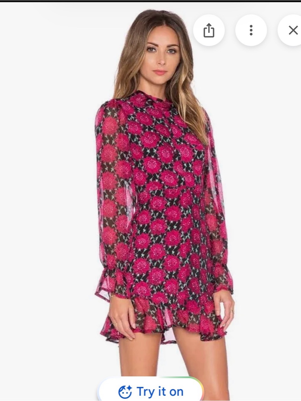 For Love and Lemons Clover Mini Dress Open Back